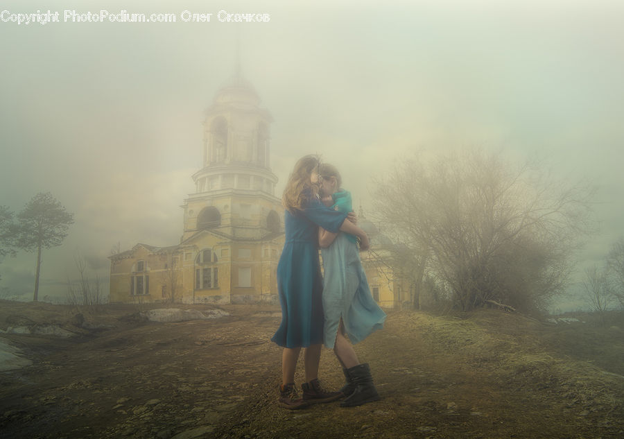 Human, People, Person, Fog, Mist, Outdoors, Forest