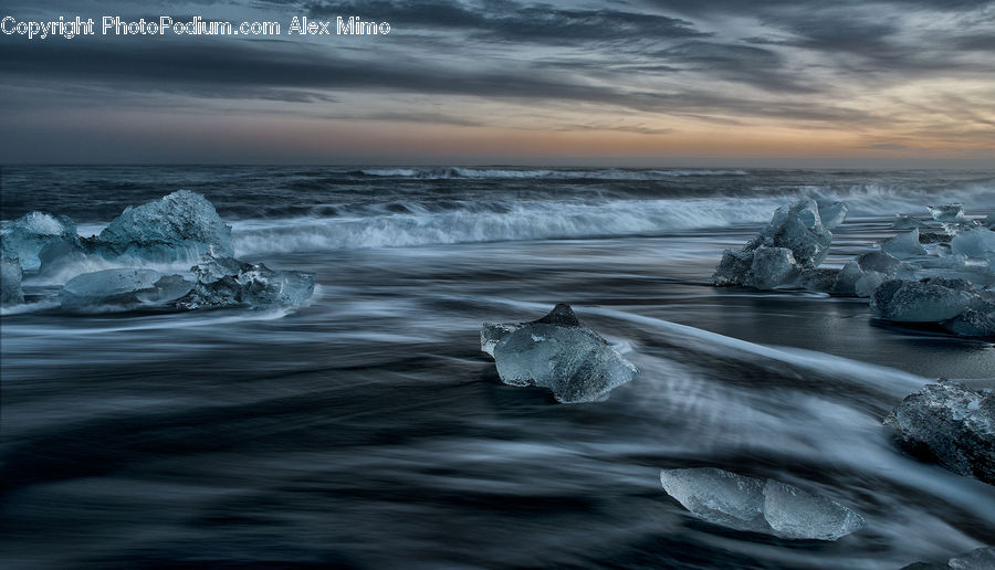 Arctic, Ice, Iceberg, Outdoors, Snow, Sea, Sea Waves
