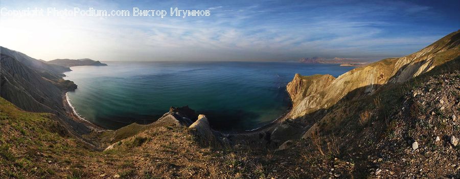 Cliff, Outdoors, Coast, Cove, Sea, Water, Promontory