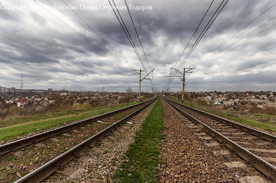 Path, Road, Walkway, Rail, Train Track, Architecture, Tower