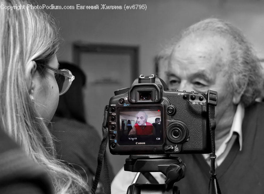 People, Person, Human, Camera, Electronics, Blonde, Female