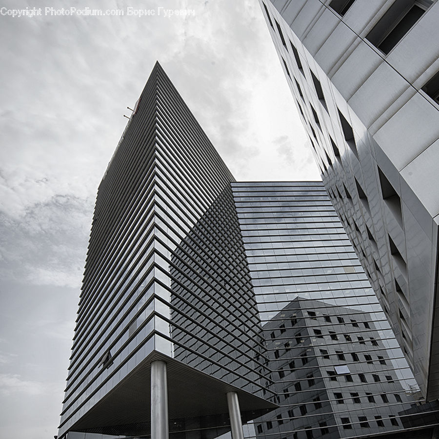 Architecture, City, Downtown, High Rise, Skyscraper, Building, Canopy