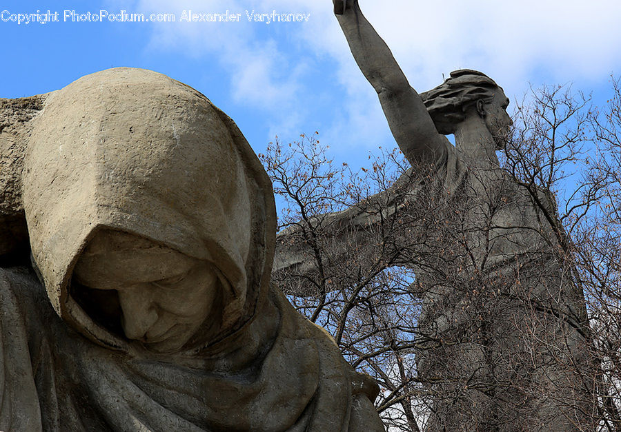 Art, Sculpture, Statue, Gargoyle, Lamp Post, Pole, Monument