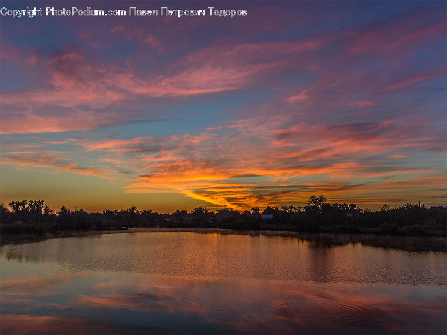 Dawn, Dusk, Red Sky, Sky, Sunrise, Sunset, Outdoors
