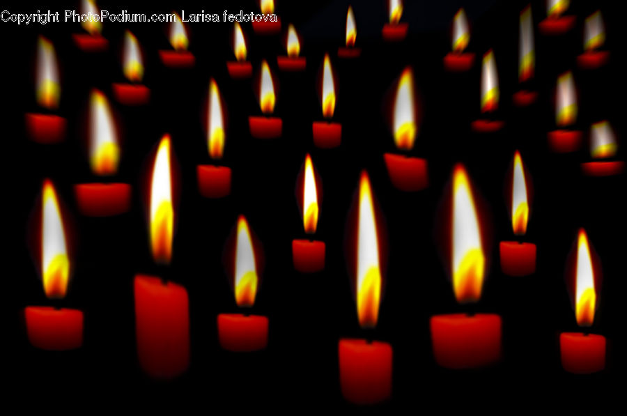 Candle, Fire, Flame, Console