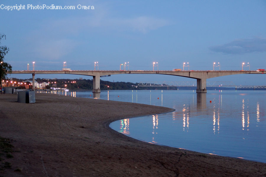 Bridge, Dock, Pier, Beach, Coast, Outdoors, Sea