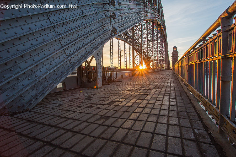 Bridge, Path, Sidewalk, Walkway, Boardwalk, Deck, Building
