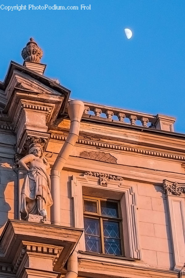 Art, Sculpture, Statue, Angel, Archangel, Balcony, Artemis
