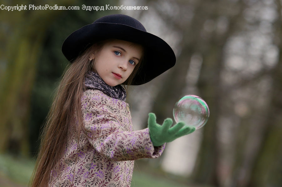 People, Person, Human, Female, Girl, Woman, Bubble