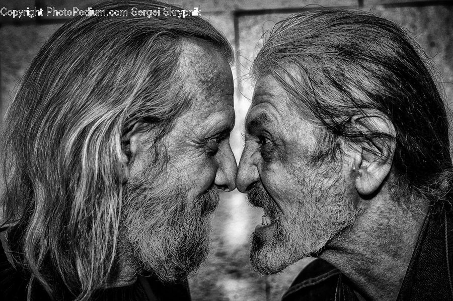 Person, Portrait, Selfie, Female, Hug, Kiss, Head