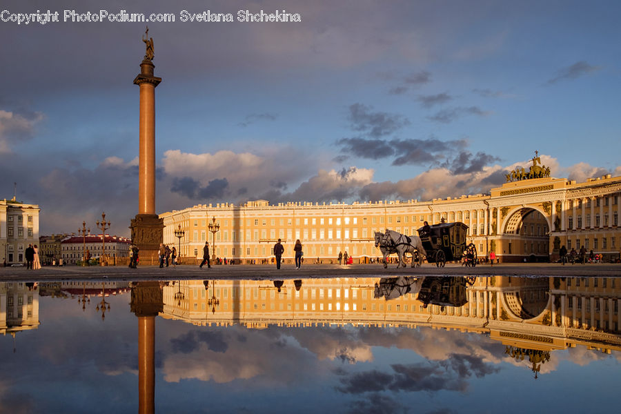 Architecture, Downtown, Plaza, Town Square, Dome, Mosque, Worship