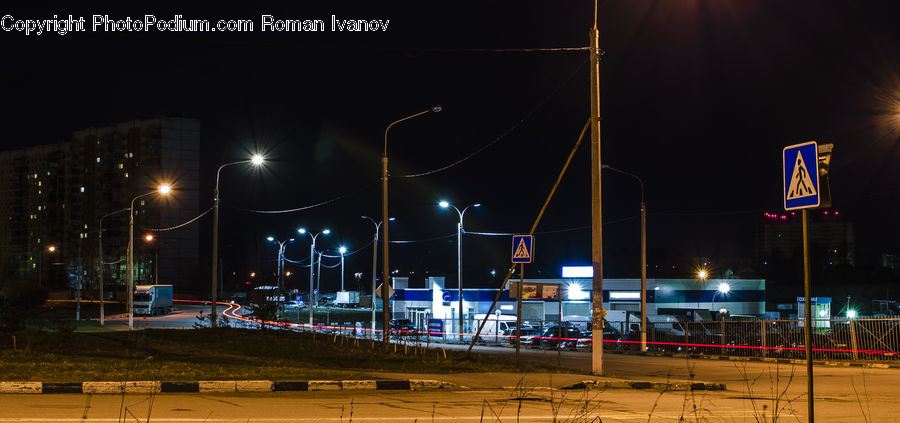 City, Downtown, Metropolis, Urban, Intersection, Road, Boardwalk