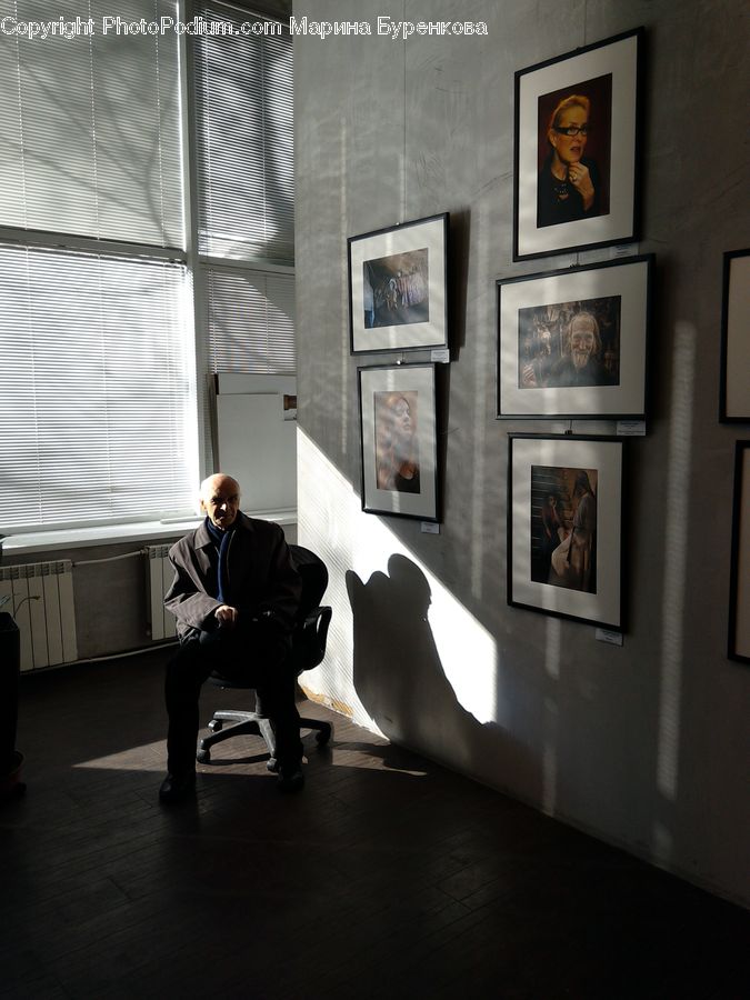 People, Person, Human, Art, Art Gallery, Chair, Furniture