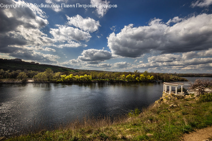 Cloud, Cumulus, Sky, Lake, Outdoors, Water, Azure Sky