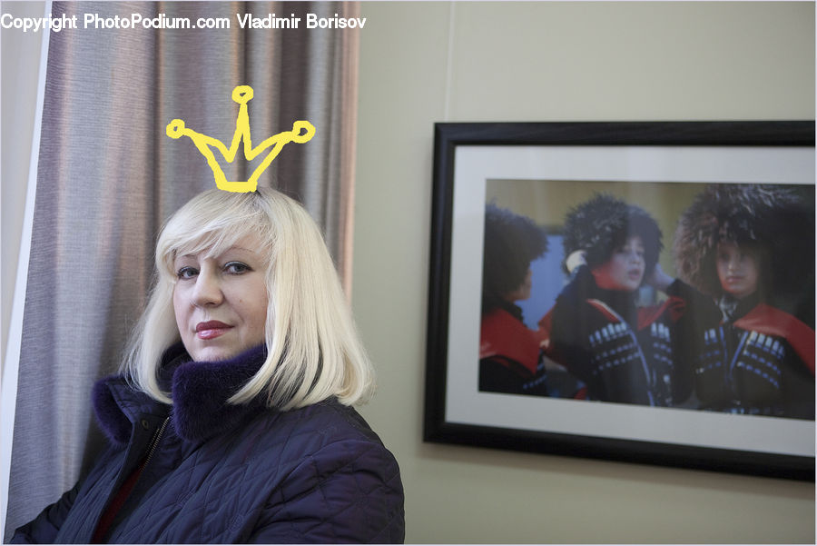People, Person, Human, Blonde, Female, Woman, Afro Hairstyle