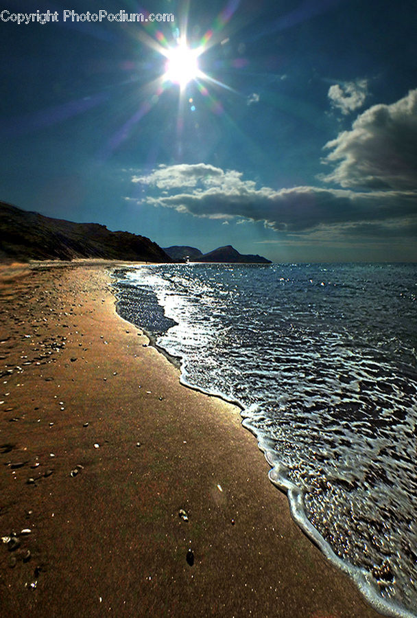 Cloud, Cumulus, Sky, Beach, Coast, Outdoors, Sea