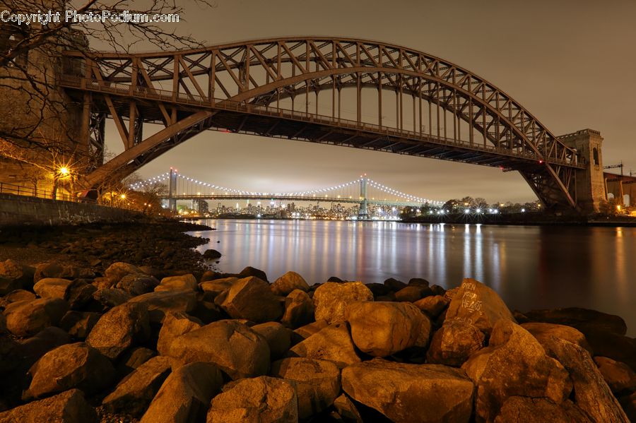 Rock, Bridge, Plant, Tree, Coast, Outdoors, Sea