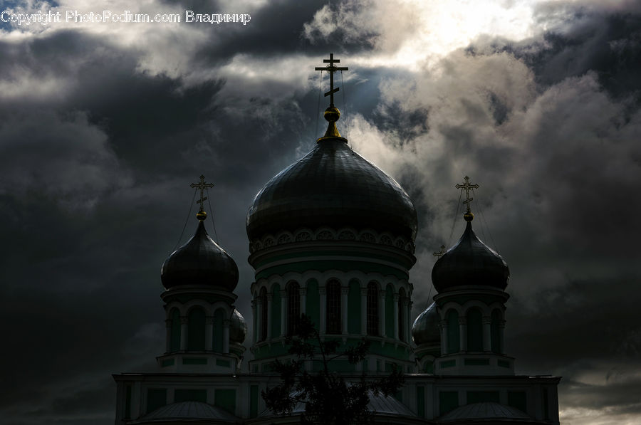Architecture, Dome, Mosque, Worship, Cathedral, Church, Night