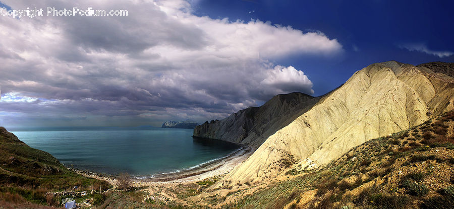 Cliff, Outdoors, Coast, Cove, Sea, Water, Promontory