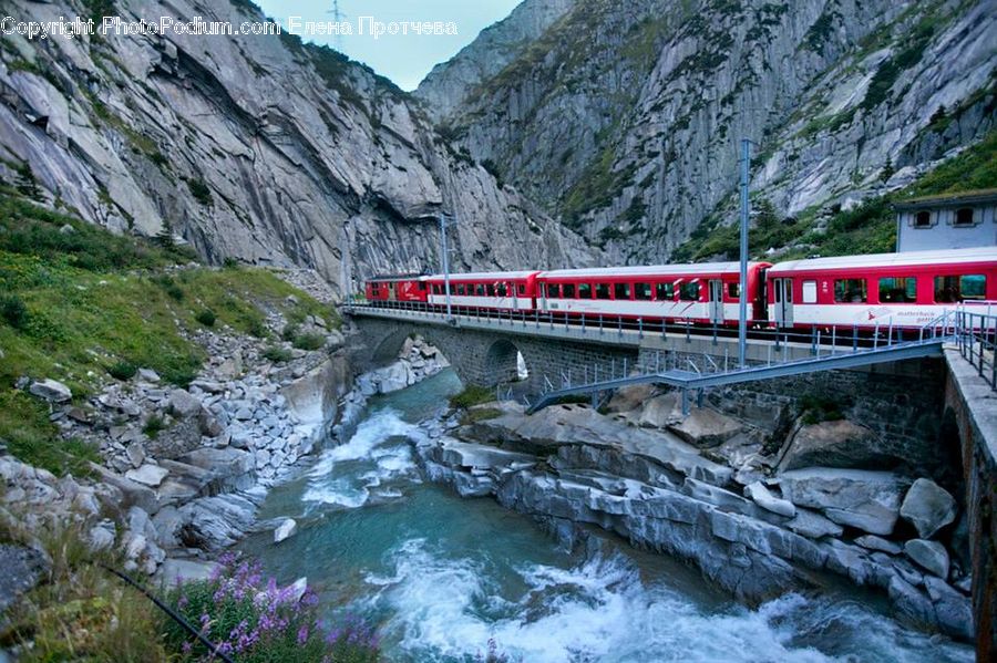 Train, Vehicle, Arctic, Glacier, Ice, Mountain, Outdoors