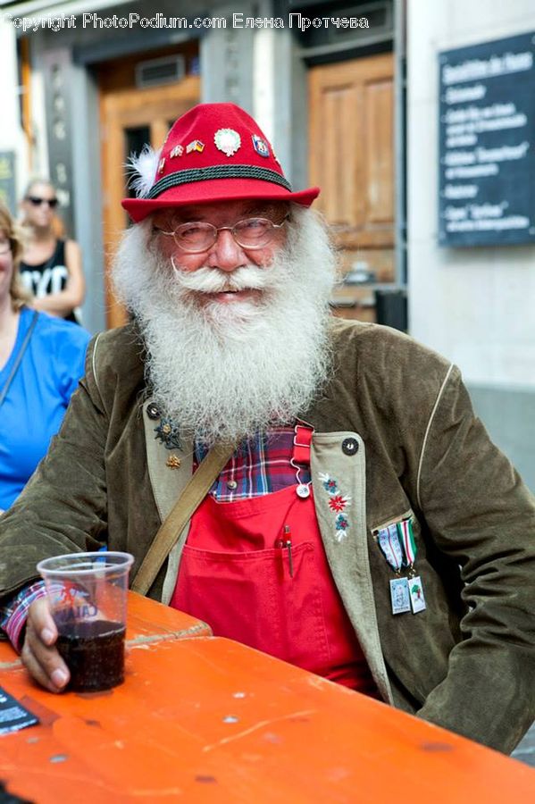 People, Person, Human, Cup, Bowl, Glass, Beard