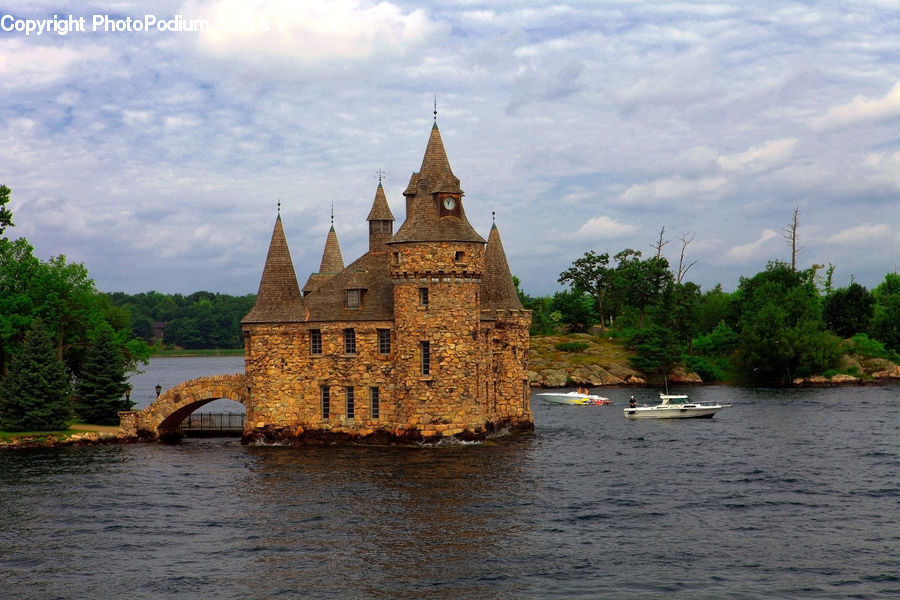 Architecture, Castle, Fort, Boat, Dinghy, Ditch, Moat