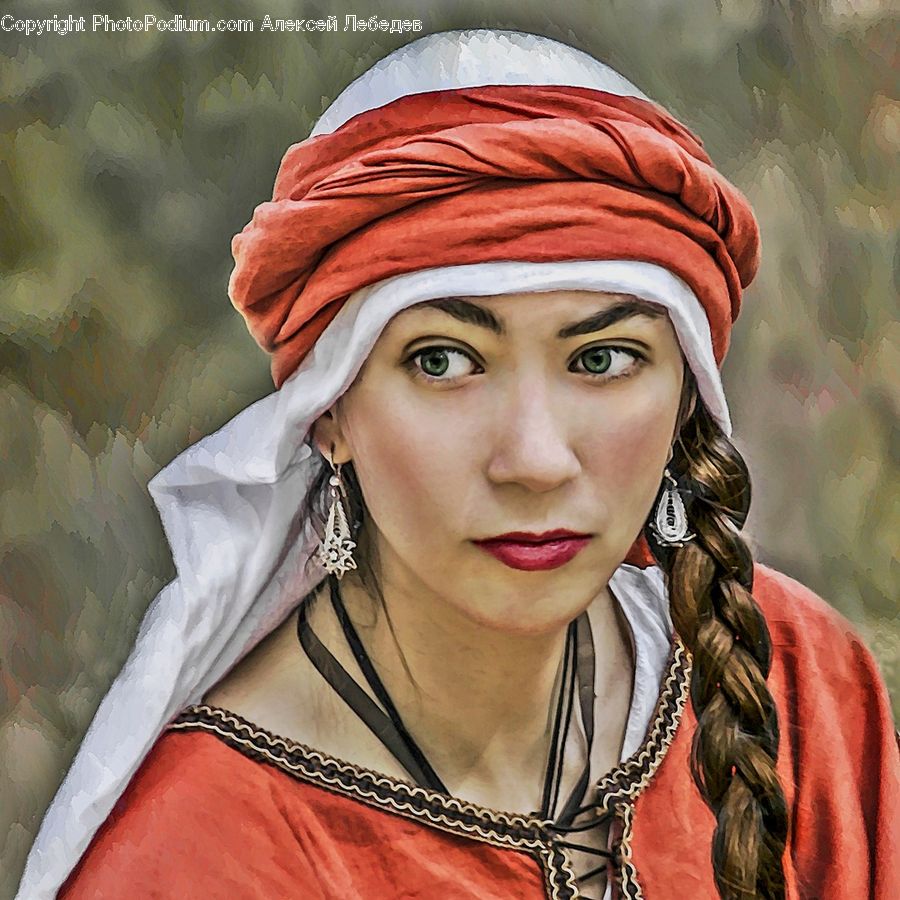 Human, People, Person, Hat, Headband, Turban, Female