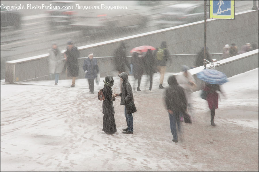 People, Person, Human, Blizzard, Outdoors, Snow, Weather