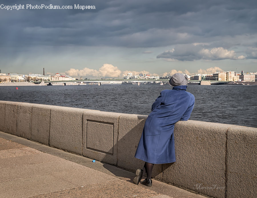 People, Person, Human, Coat, Overcoat, Coast, Outdoors