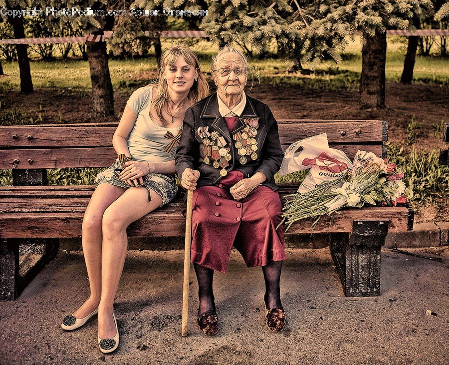 People, Person, Human, Park Bench, Bench