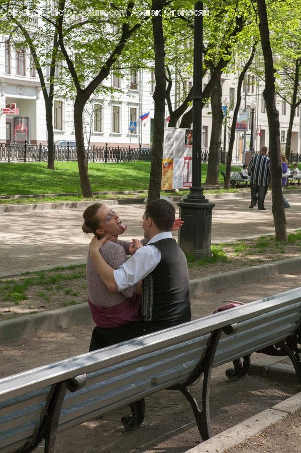 People, Person, Human, Bench, Clothing, Overcoat, Suit