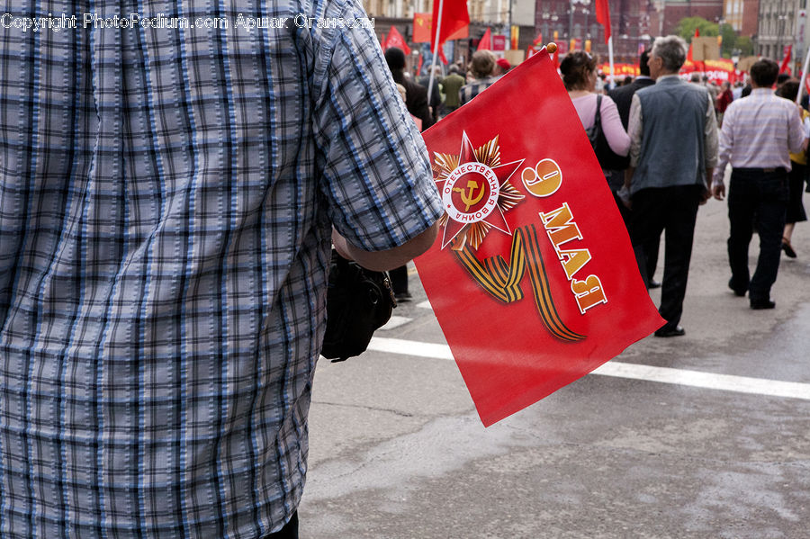 Human, People, Person, Banner, Emblem, Flag, Crowd