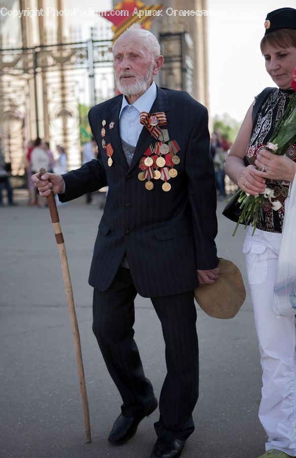 Human, People, Person, Clothing, Overcoat, Suit, Plant