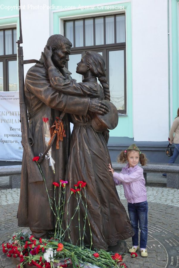 People, Person, Human, Art, Sculpture, Statue, Blossom