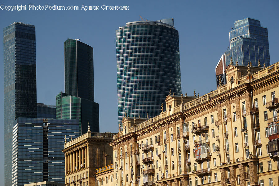 Architecture, City, Downtown, High Rise, Skyscraper, Building, Housing