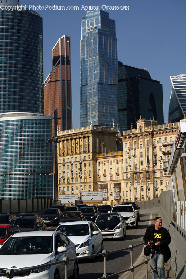 People, Person, Human, Parking, Parking Lot, Building, City