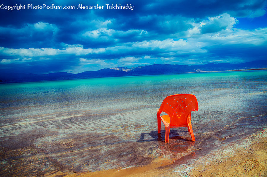 Chair, Furniture, Beach, Coast, Outdoors, Sea, Water