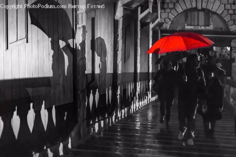 People, Person, Human, Umbrella, Dock, Landing, Pier
