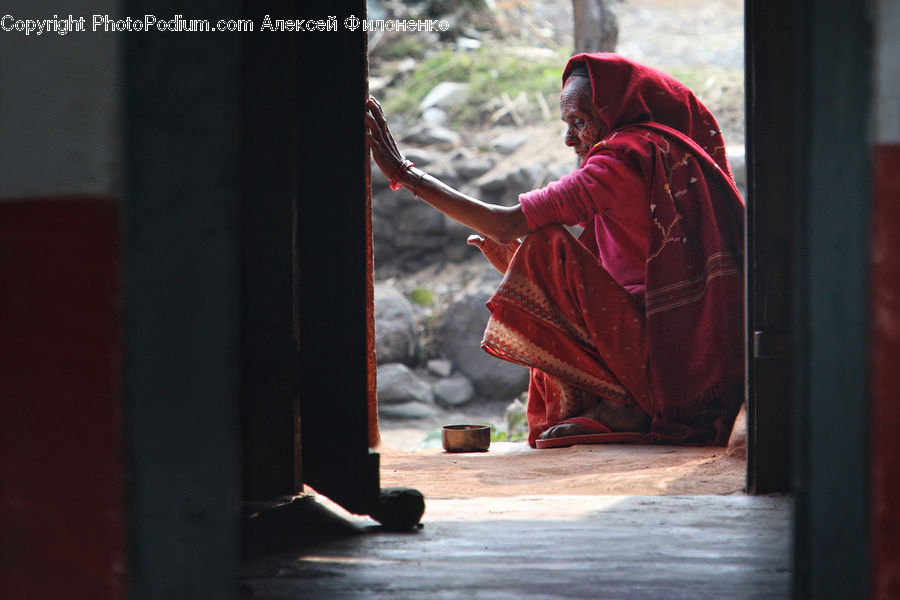 Monk, Person, People, Human, Female, Girl, Woman