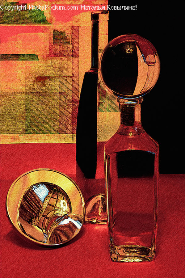 Collage, Poster, Carpet, Home Decor, Bottle, Glass, Perfume