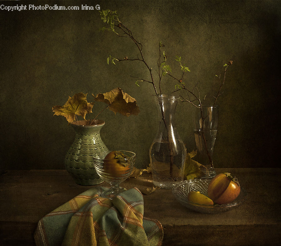 Glass, Goblet, Maple, Maple Leaf, Plant, Leaf, Tree
