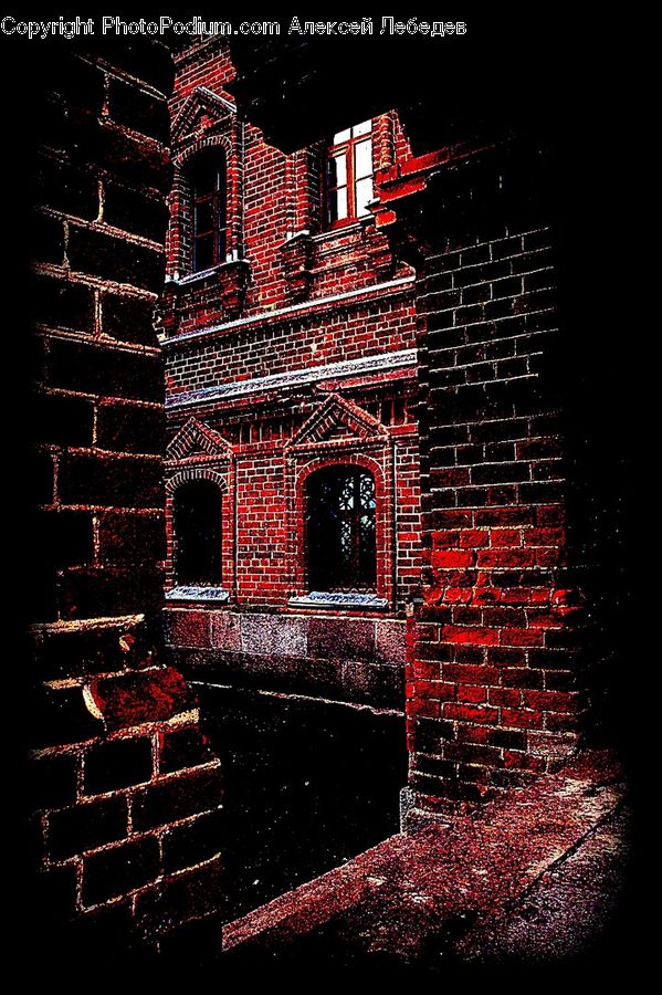 Brick, Apartment Building, Building, High Rise, City, Housing