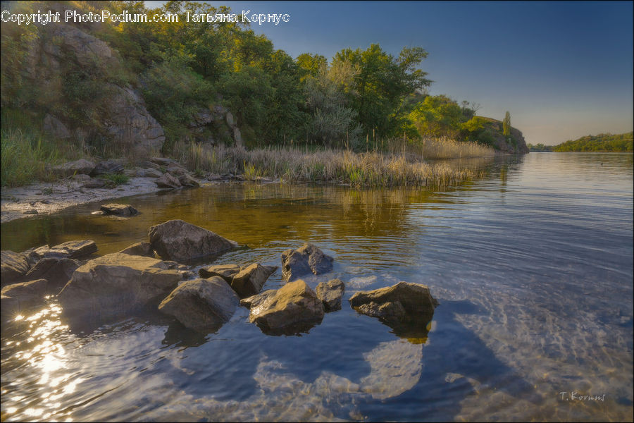 Rock, Outdoors, River, Water, Coast, Sea, Creek