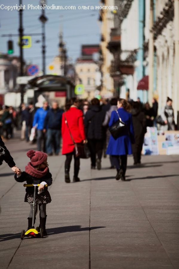 People, Person, Human, Leisure Activities, Walking, Coat, Crowd