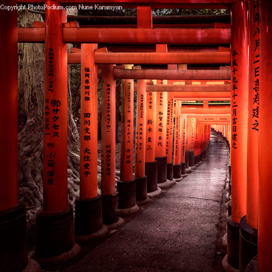 Architecture, Shrine, Temple, Worship, Column, Pillar