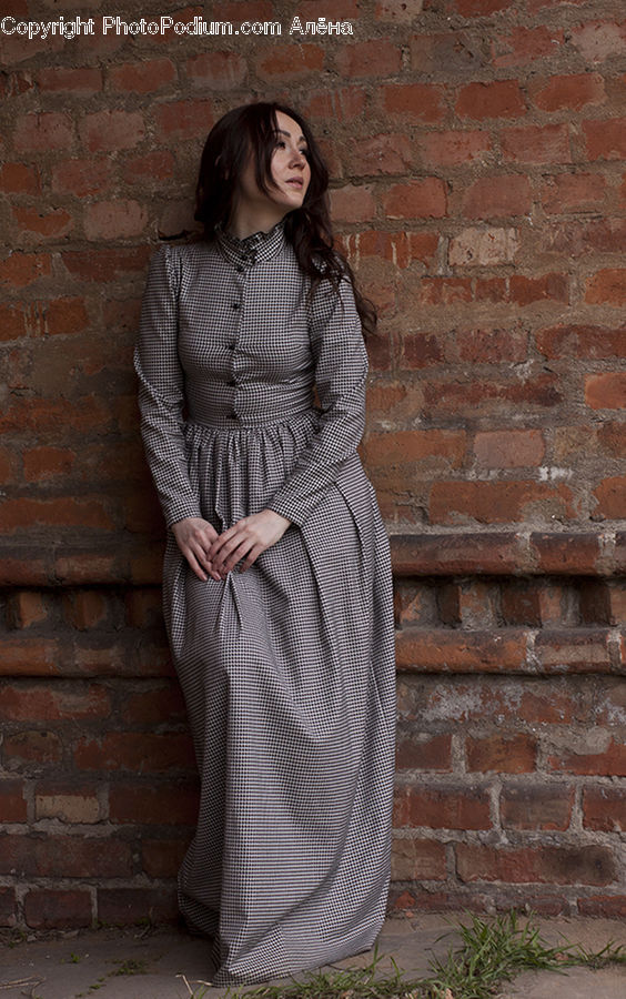 People, Person, Human, Brick, Clothing, Dress, Robe