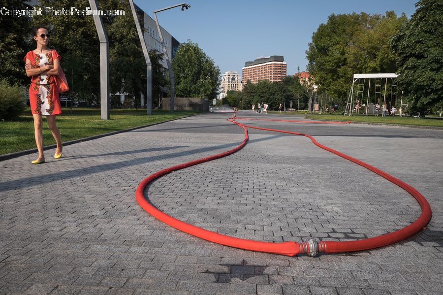 Human, People, Person, Basketball Court, Hose, Park, Female