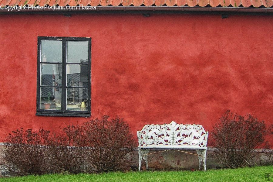 Chair, Furniture, Brick, Fence, Wall, Plant, Tree