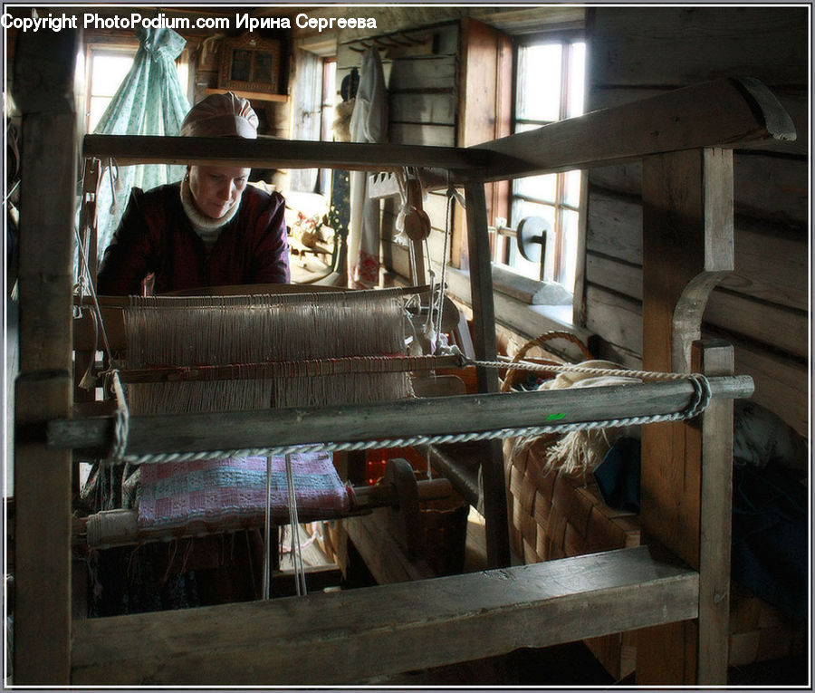 Art, Knitting, Chair, Furniture, Lathe, Machine, Plywood
