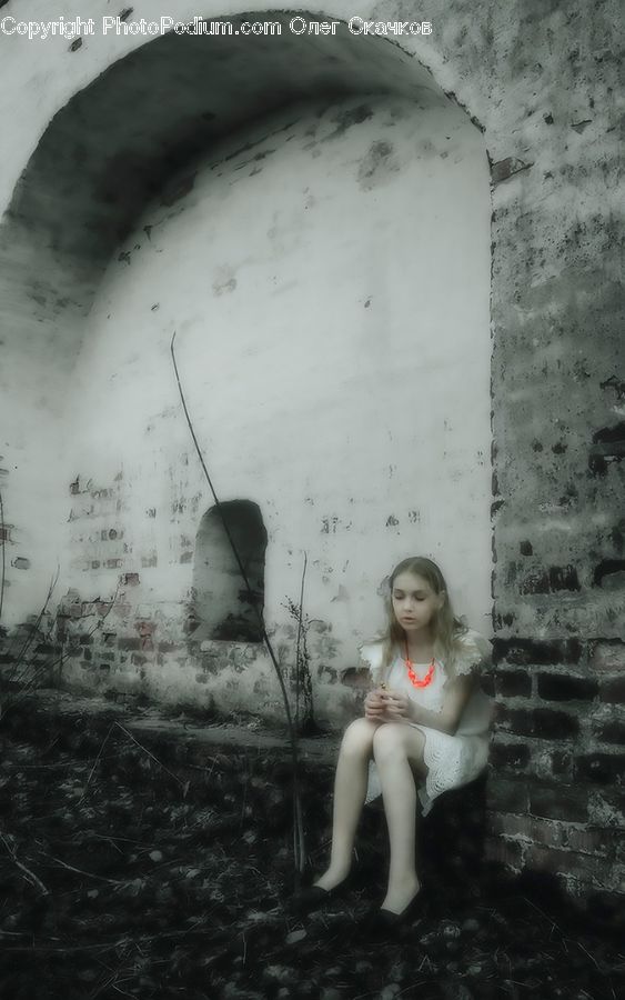 People, Person, Human, Fence, Wall, Female, Girl